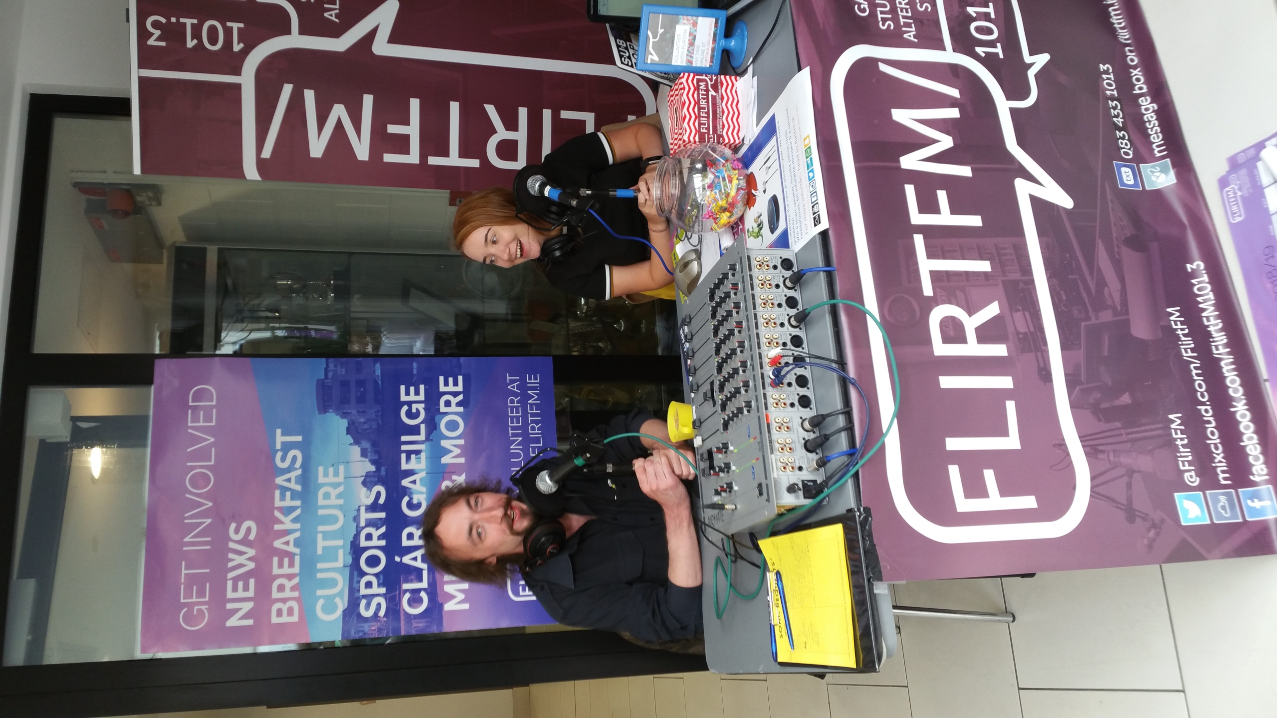Conor Kenny and Claire Stone at Orientation Week 2018