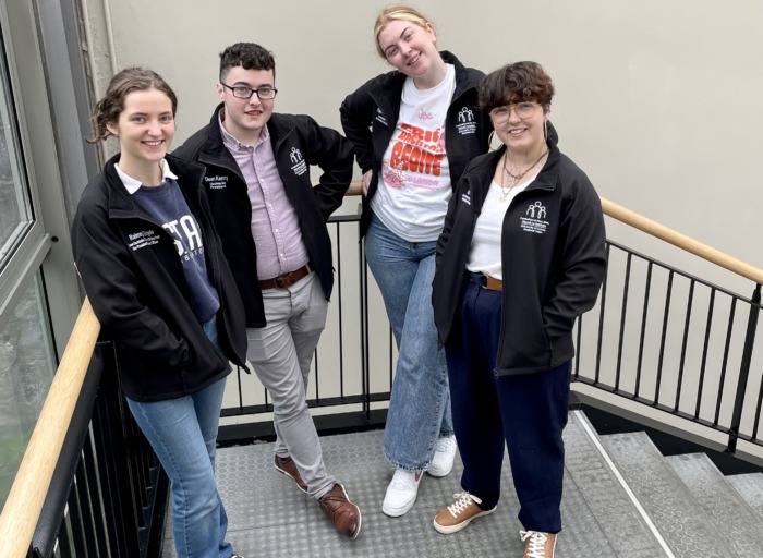 Izzy Tiernan, Dean Kenny, Raimey O’Boyle and Faye Ní Dhomhnaill and Dean Kenny (University of Galway Students’ Union)