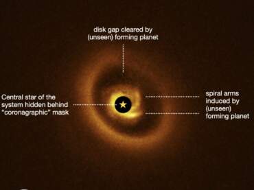 Researchers discover likely site of new planet in formation