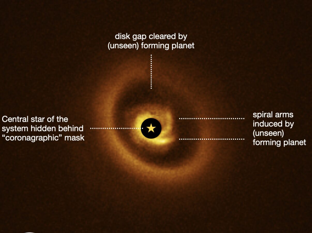 Researchers discover likely site of new planet in formation